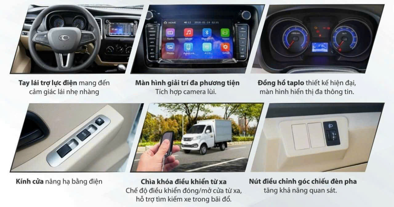 Cabin rộng, các chi tiết nội thất bố trí gọn gàng
